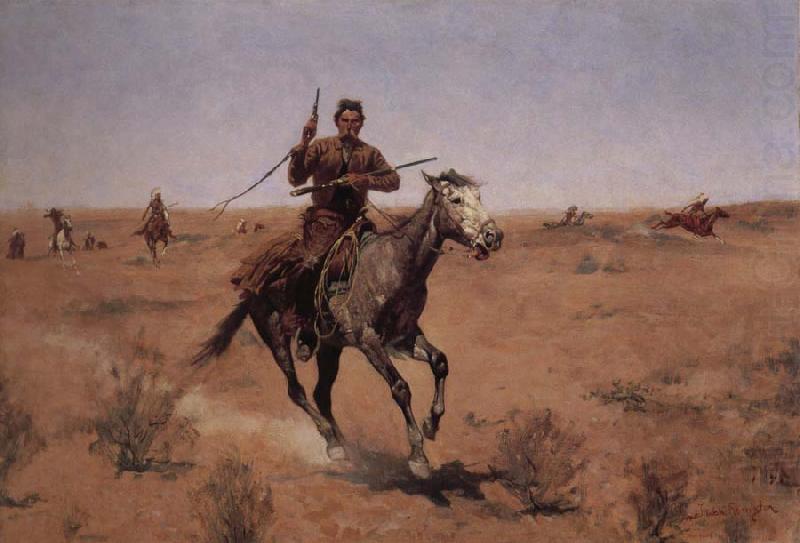 Frederic Remington The Flight china oil painting image